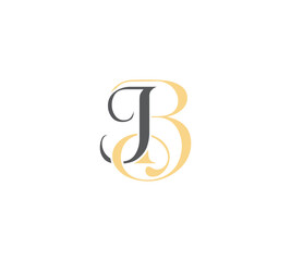 jb initials luxury logo design, jb letters logo, jb letter 
 linked each others, jb  luxury initials monogram.