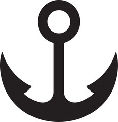 anchor icon on white background