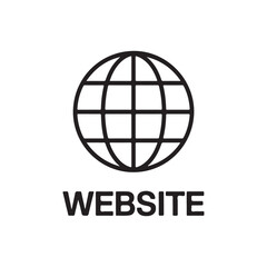 Global earth globe vector icon design for internet communication and business travel website illustration