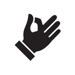 Gestures Of Human Hands, Perfectly ok Hand Symbol Icon In Trendy Design Vector Eps 10