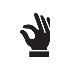 Gestures Of Human Hands, Perfectly ok Hand Symbol Icon In Trendy Design Vector Eps 10