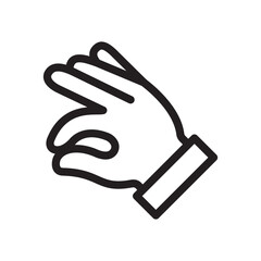 Gestures Of Human Hands, Perfectly ok Hand Symbol Icon In Trendy Design Vector Eps 10