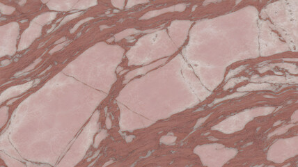 Full-frame 2D slab of Breccia Pernice with marbled pink and terracotta blend in swirling veins.