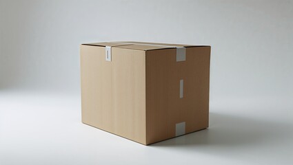 Sealed Cardboard Box for Shipping and Moving