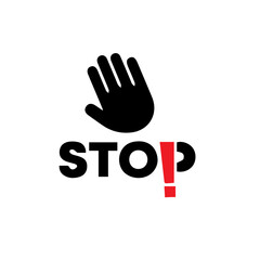 Obraz premium stop icon