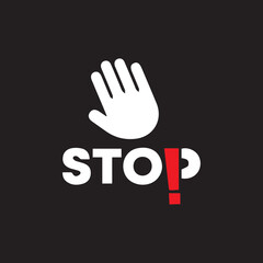 Fototapeta premium stop vector