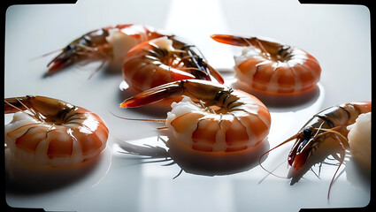 Two snails with brown shells on a black background closeup