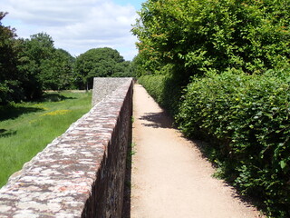 Path by the city wall in Chichester