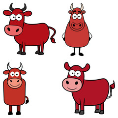 Obraz premium Beef cartoon vector