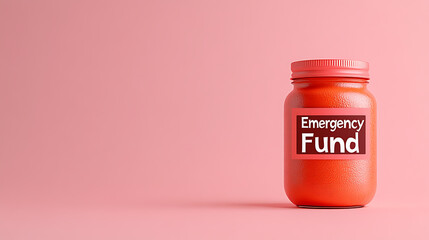 Emergency Fund Jar: A visual reminder to save for unexpected events, promoting financial security and peace of mind in a playful, accessible way.