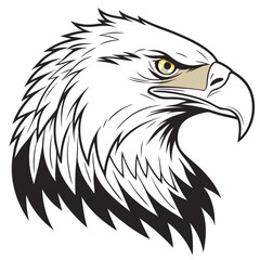 Eagle head vector on white background. eagle icon logo. Adobe Illustrator Artwork