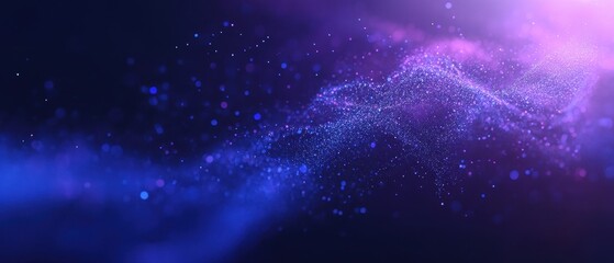 Obraz premium Futuristic waves and cosmic space aesthetic in vivid colors