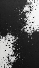 Obraz premium Abstract grunge black and white texture with pin dots. Distressed splattered ink splash elements. Artistic pattern design concept for backdrop. Modern template backdrop.