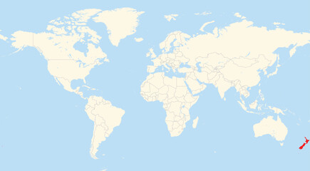 Location map of New Zealand in Australia