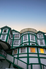 Historic Ramakrishna Mission Building Framed by the Sky