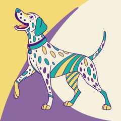 Fototapeta premium Dog vector illustration