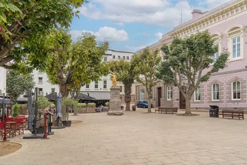 Gordijnen Eiland Royal Square in St Helier on the island of Jersey in the Channel Islands  © gb27photo
