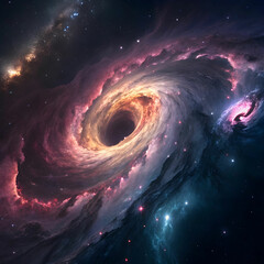 black hole clouds high quality render