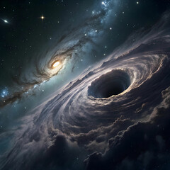 black hole clouds high quality render