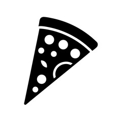 Pizza Slice Icon Vector Simple and Clean Design