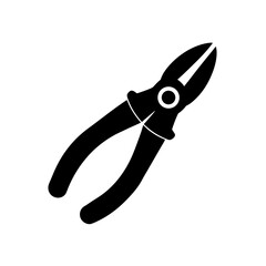 Pliers Icon Vector Flat and Clean Look Isolated