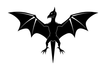Obraz premium Pterodactyl Silhouette vector