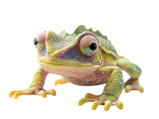frog on white background