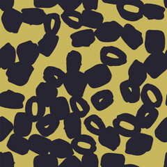 Vector seamless yellow pattern with smears in grunge style. Print, background, wallpaper, design