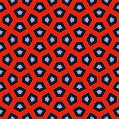 Striking abstract background featuring a tight arrangement of stylized five-sided polygons. This seamless pattern offers a sophisticated visual for various design and printing needs.

