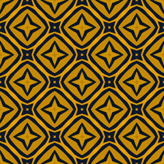 Striking golden and navy seamless pattern with a unique geometric design. Perfect for backgrounds, textiles, and digital art projects, offering a bold and stylish look, high quality JPG background
