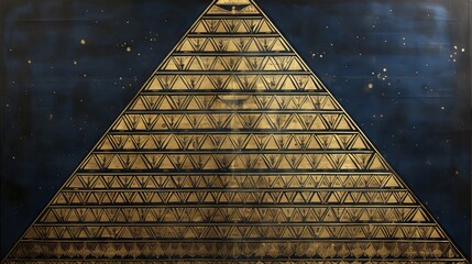 Elegant graphite background featuring an equilateral grid design with gold accents