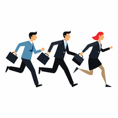 business man running