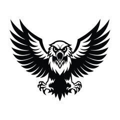 Fototapeta premium Patriotic Eagle vector silhouette
