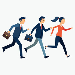 business man running