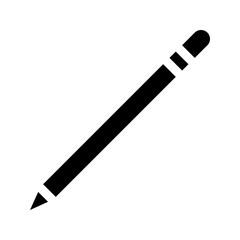 Pencil icon. Perfect for writing, drawing, or education designs.