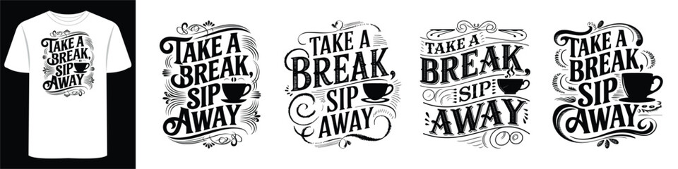 Hot Drink Typography Shirt for Modern Coffee Fans
