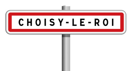 Panneau d'entrée de ville de Choisy-le-Roi, Val-de-Marne, Île-de-France