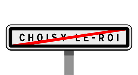 Panneau de sortie Choisy-le-Roi, Val-de-Marne, &Icirc;le-de-France