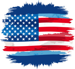 american flag grunge