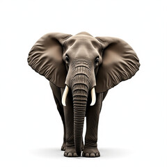 Fototapeta premium elephant isolated on white