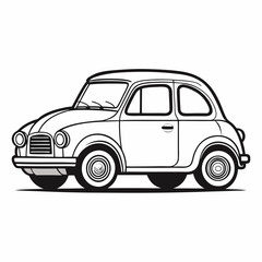 retro car vector
