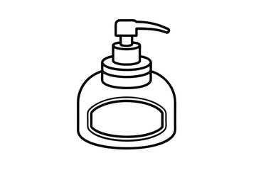 Pump bottle dispenser soap lotion container icon