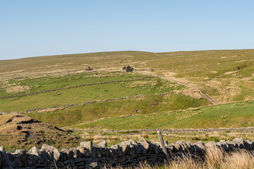 Landscape in the Peak District near Coalcleugh, England, UK