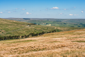 Peak District landscape between Daddry Shield and Newbiggin, England, UK