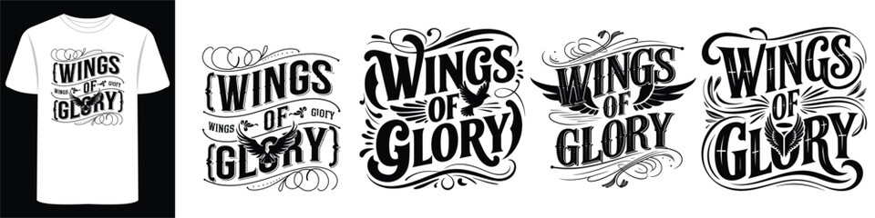 Freedom & Flag Typography T-Shirt for American Patriots