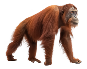 orangutan png wild ape png jungle animal png primate png endangered species png forest animal png wildlife png transparent background image