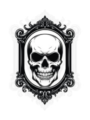 Gothic Skull Clipart