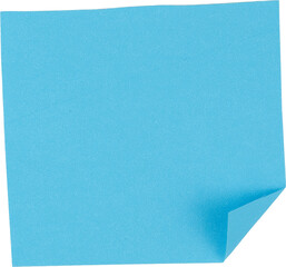 Aesthetic pastel blue paper for Sticky Note or Digital Collage PNG

