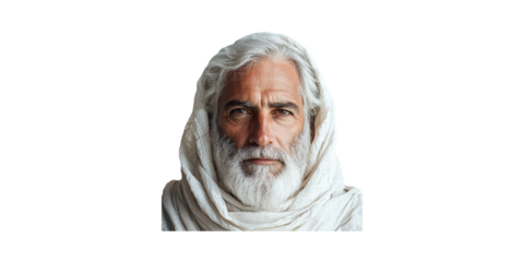 Elderly Man In Traditional Attire. Wisdom And Cultural Heritage Isolated On Transparent Background