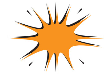 comic brust icon vector. comic book thought icon eps 10